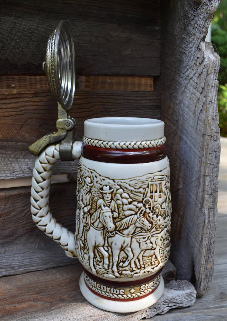 Avon 1980 Cowboy Beer Stein Etsy