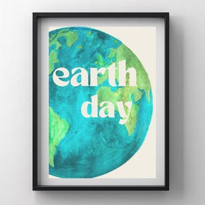 Earth Day Poster: Eco-Conscious Wall Art (Digital Download)