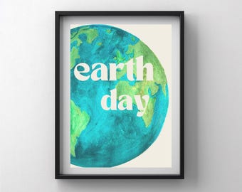 Earth Day Poster: Eco-Conscious Wall Art (Digital Download)