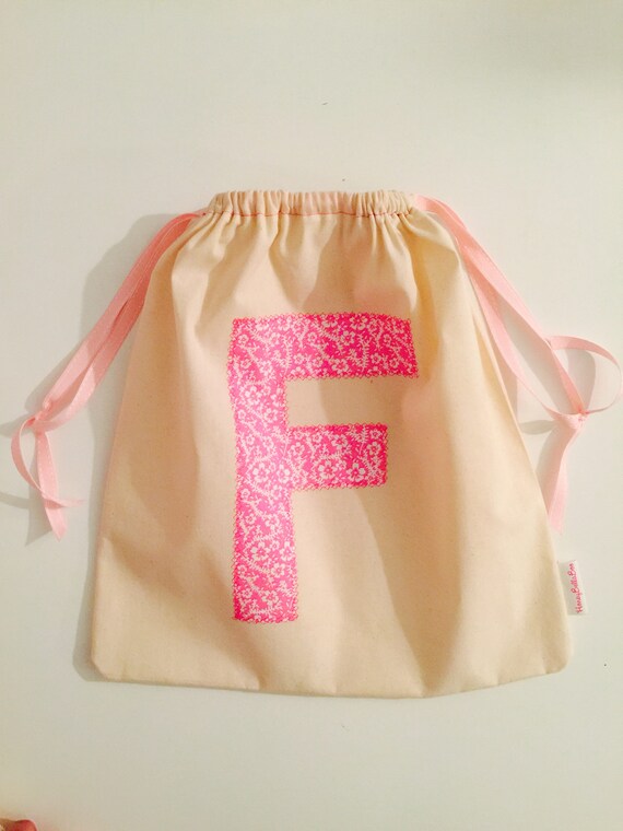 drawstring personalised bag