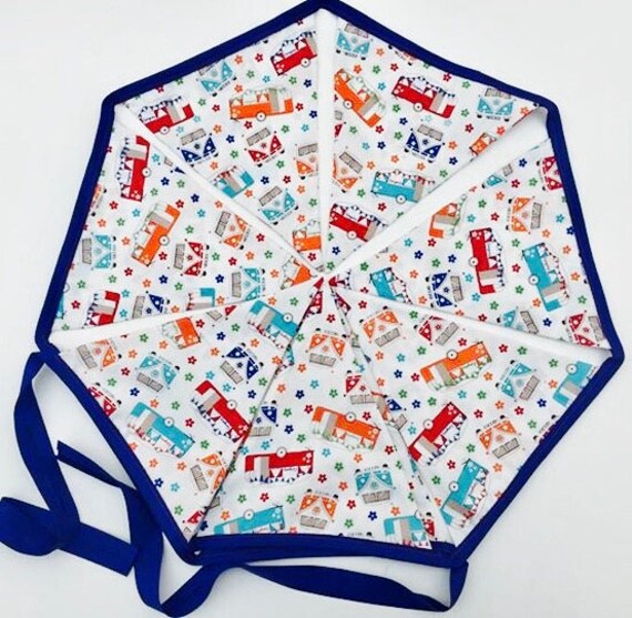 Quality Handmade Campervan Caravan Print Fabric Bunting Party Etsy