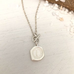 Miraculous Medal Toggle Necklace. Miraculous Medal. Virgin Mary ...