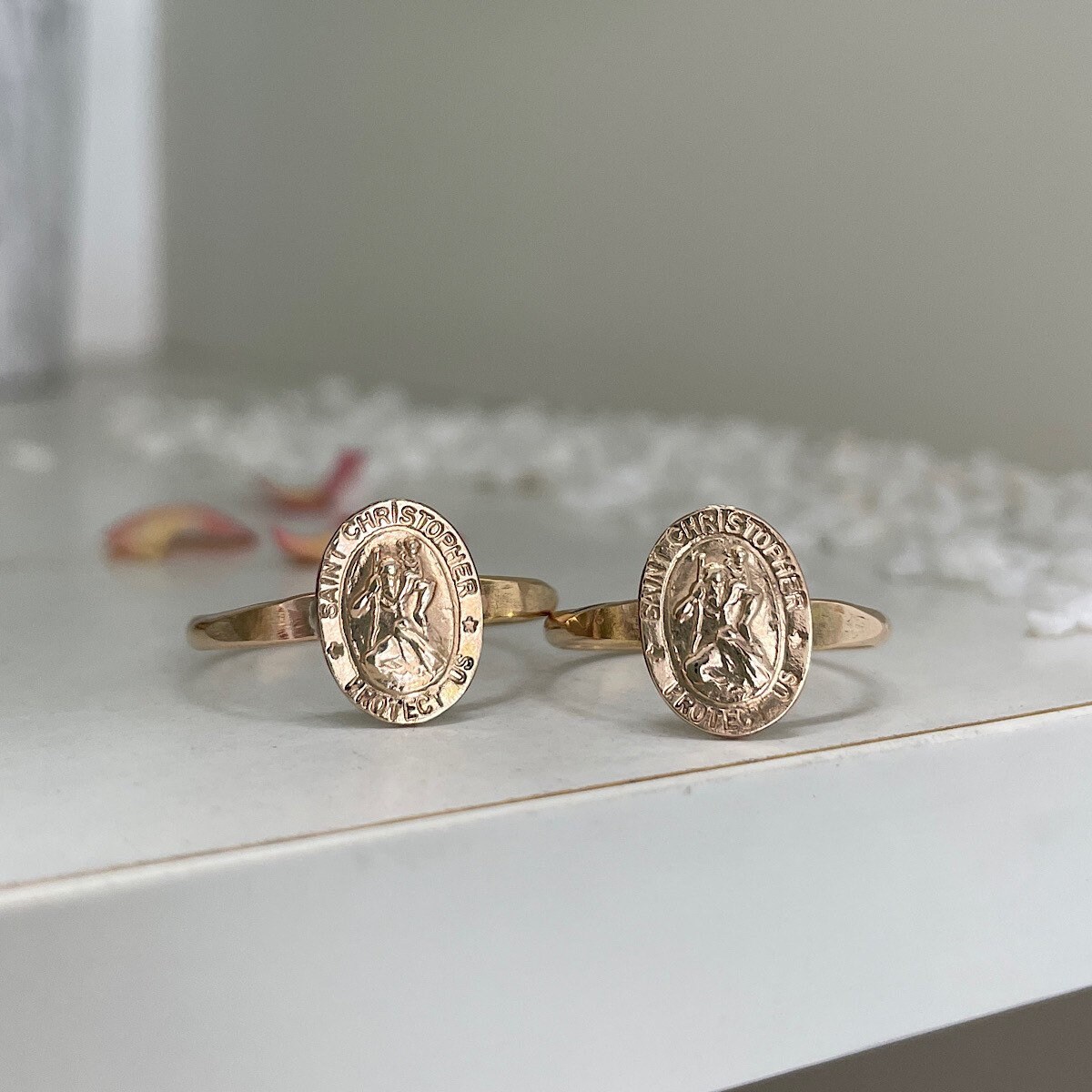 ST. CHRISTOPHER RING (GOLD) – Jewel Marvels