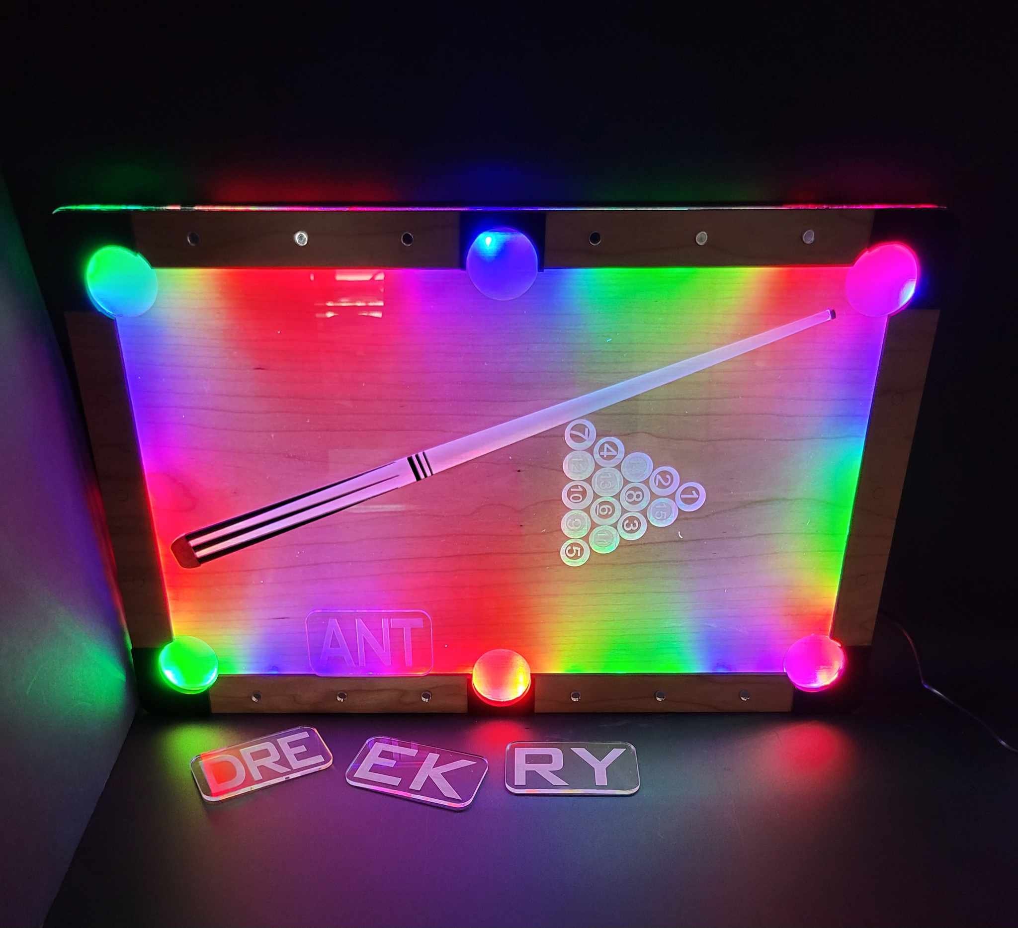 Pool Table Graphics Neon Pool Table Neon Sign SVG File ONLY!!! - Etsy