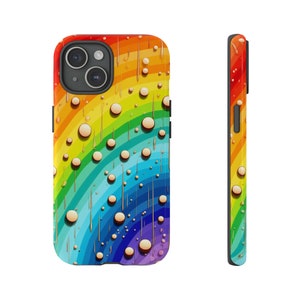 Samsung Galaxy or iPhone Tough Cases, Rain drops on the Rainbow
