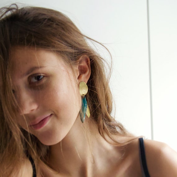 Gold Olive Earrings 2