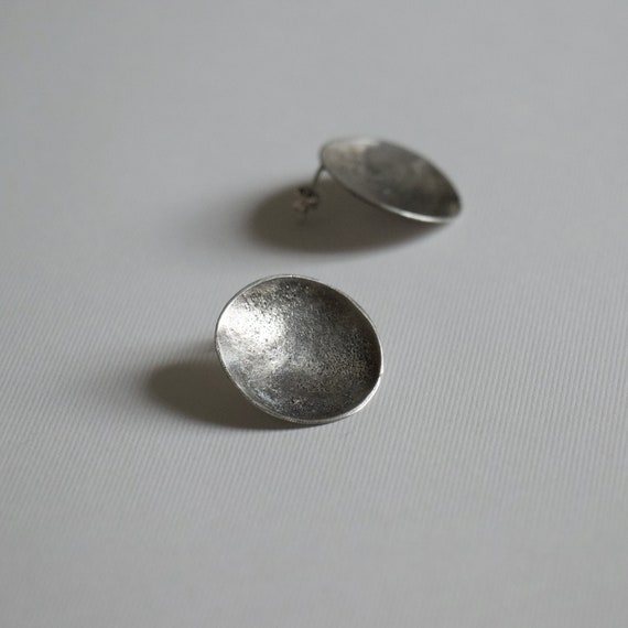 Circles - Edgy Earrings in Silver
