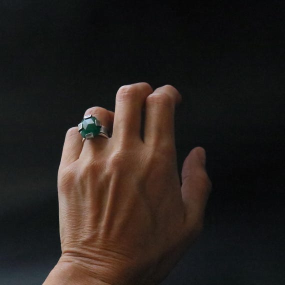 Green Onyx Ring