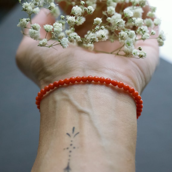Adriatic Red Coral Bracelet/gold