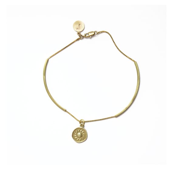 Sun Anklet / Brass