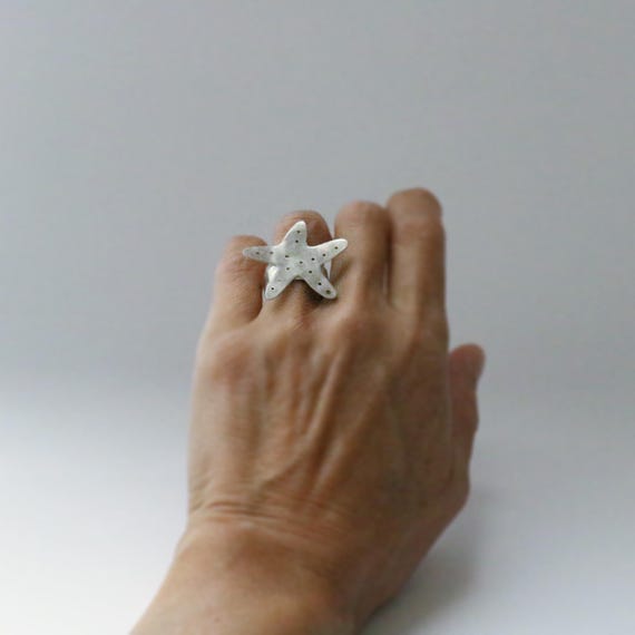 Sterling Silver Starfish Ring