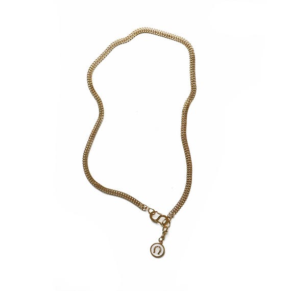 Gold Wide Chain Necklace