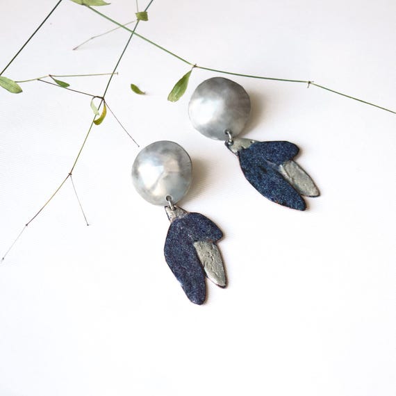 Silver Leaf Earrings