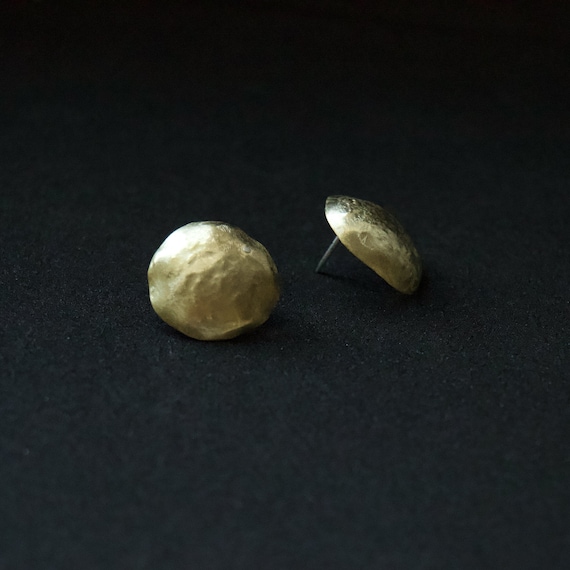Brass Circle Earrings