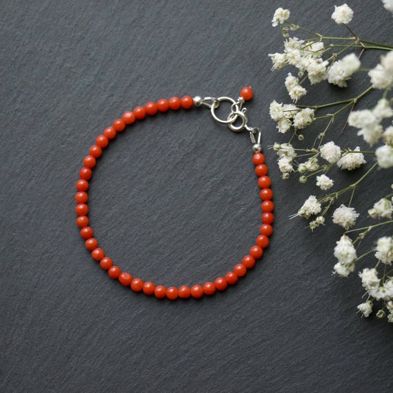 Adriatic Red Coral Bracelet/gold