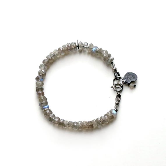 Rondelle Labradorite Bracelet