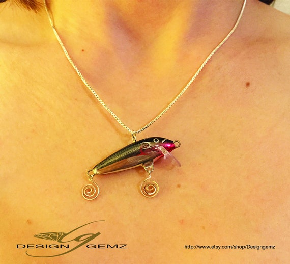 Fishing Lure Necklace - Etsy