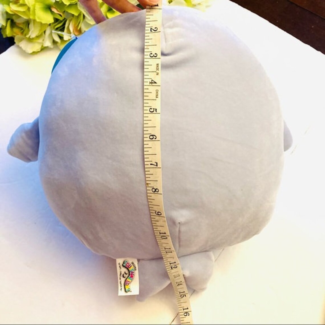 Squishmallow Noomi purple Narwhal plush 11 in unicorn horn | Etsy