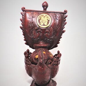 Antique Japan bronze Takarabune censer 1800s lost wax craft