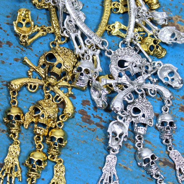 Scallywag Skeleton Necklace & Earring Gift Set