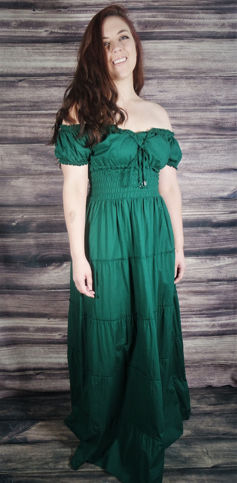 Calypso Peasant Dress 100% Cambric Cotton image 3