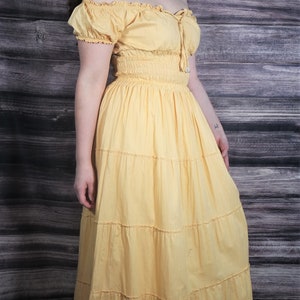 Calypso Peasant Dress 100% Cambric Cotton image 5