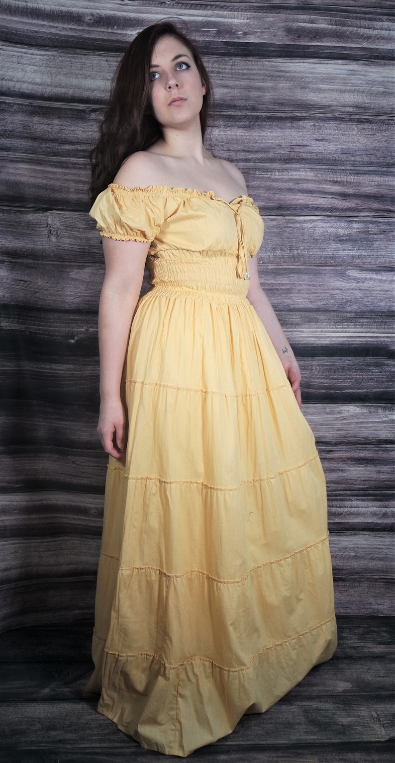 Calypso Peasant Dress 100% Cambric Cotton image 5