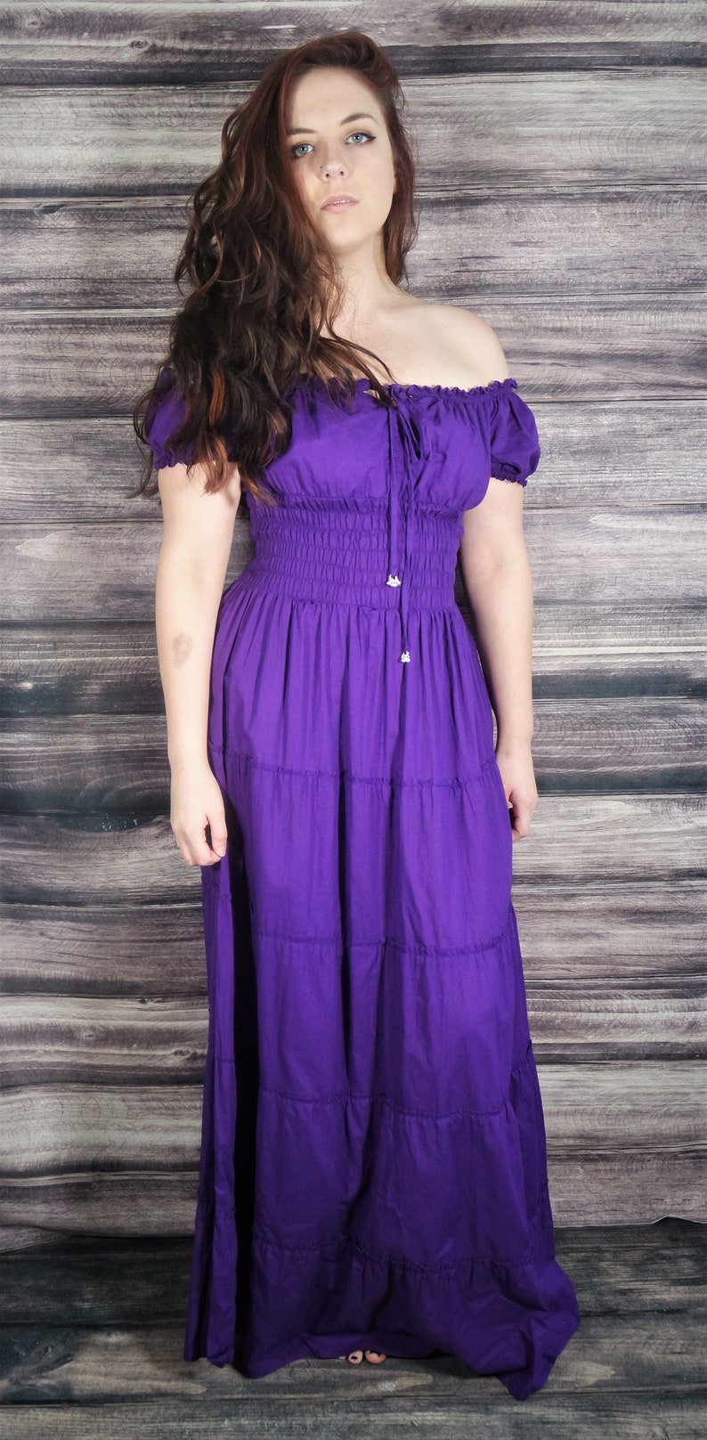 Calypso Peasant Dress 100% Cambric Cotton image 4