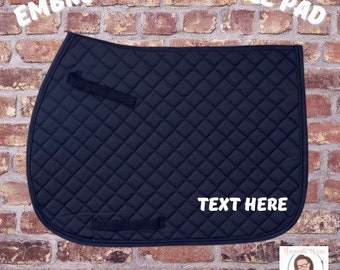 Personalized Horse Saddle Pad,Horse gift, English Saddle Pad, All Purpose Saddle Pad, Dressage Saddle Pad, Custom horse Pad, Equestrian gift
