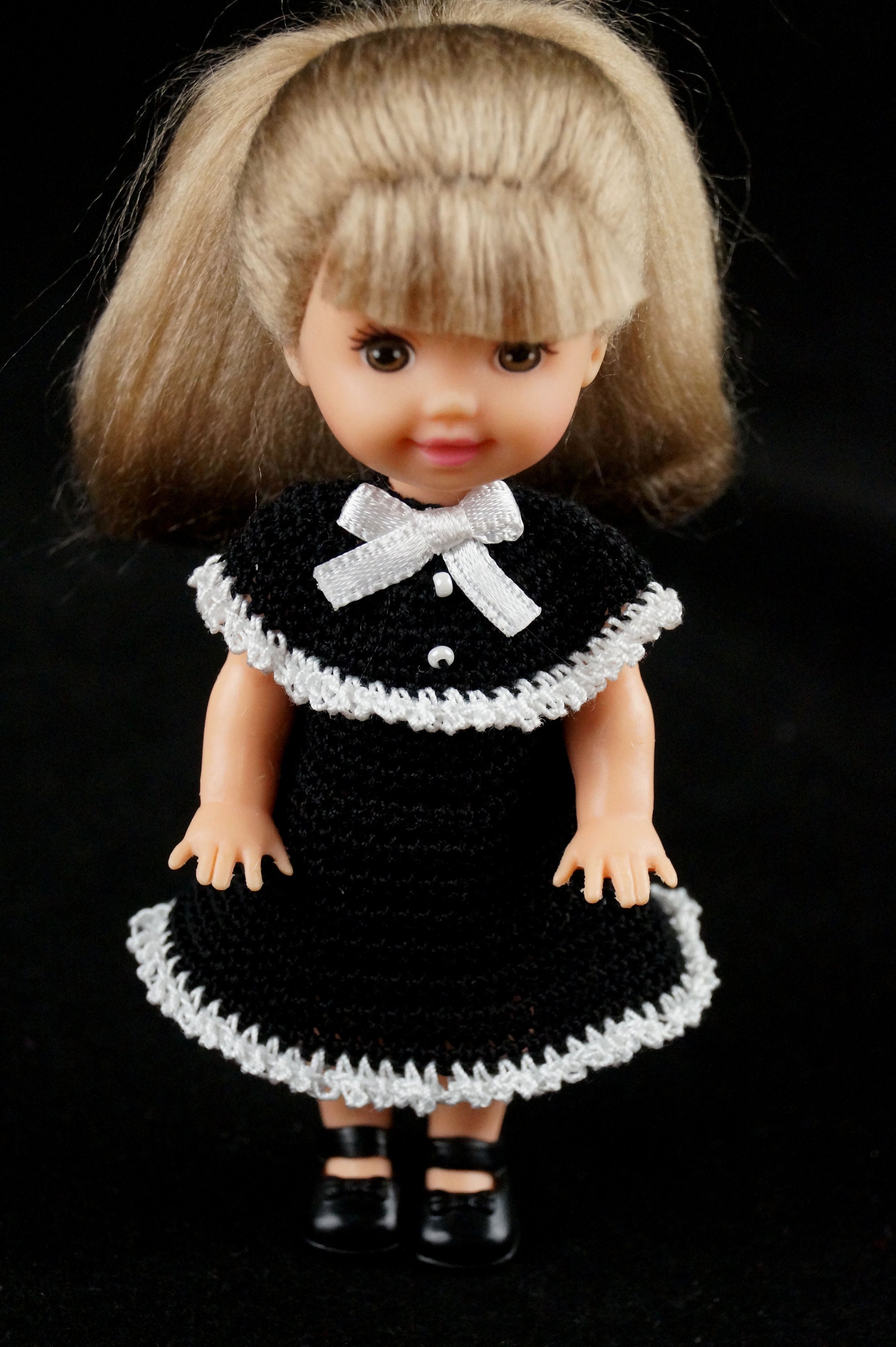 Kelly doll clothes. Handmade crochet dress for Barbie Kelly Etsy