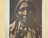 Sioux Indian Woman Native American Photo Indian Spirit Print Vintage Native American Edward Curtis Plains Indian Photo Witch Crone Pagan