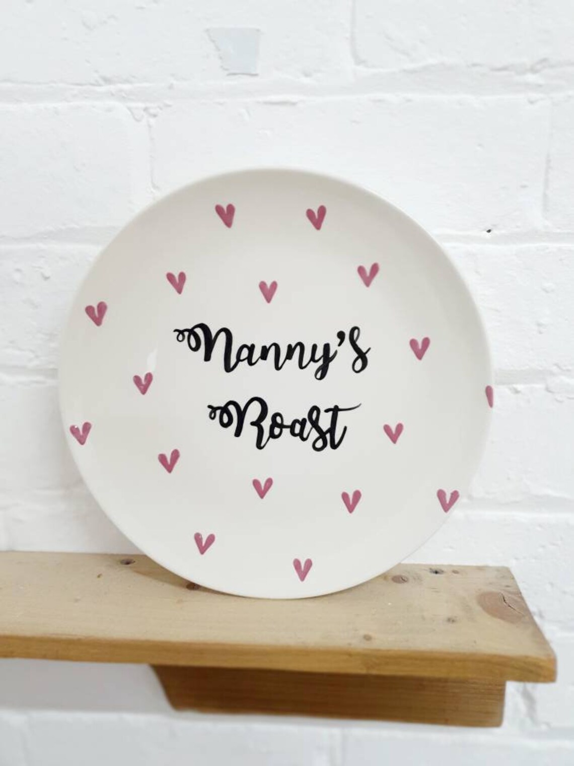 Personalised Roast Dinner Plate Ceramic Plate Custom Name Etsy UK