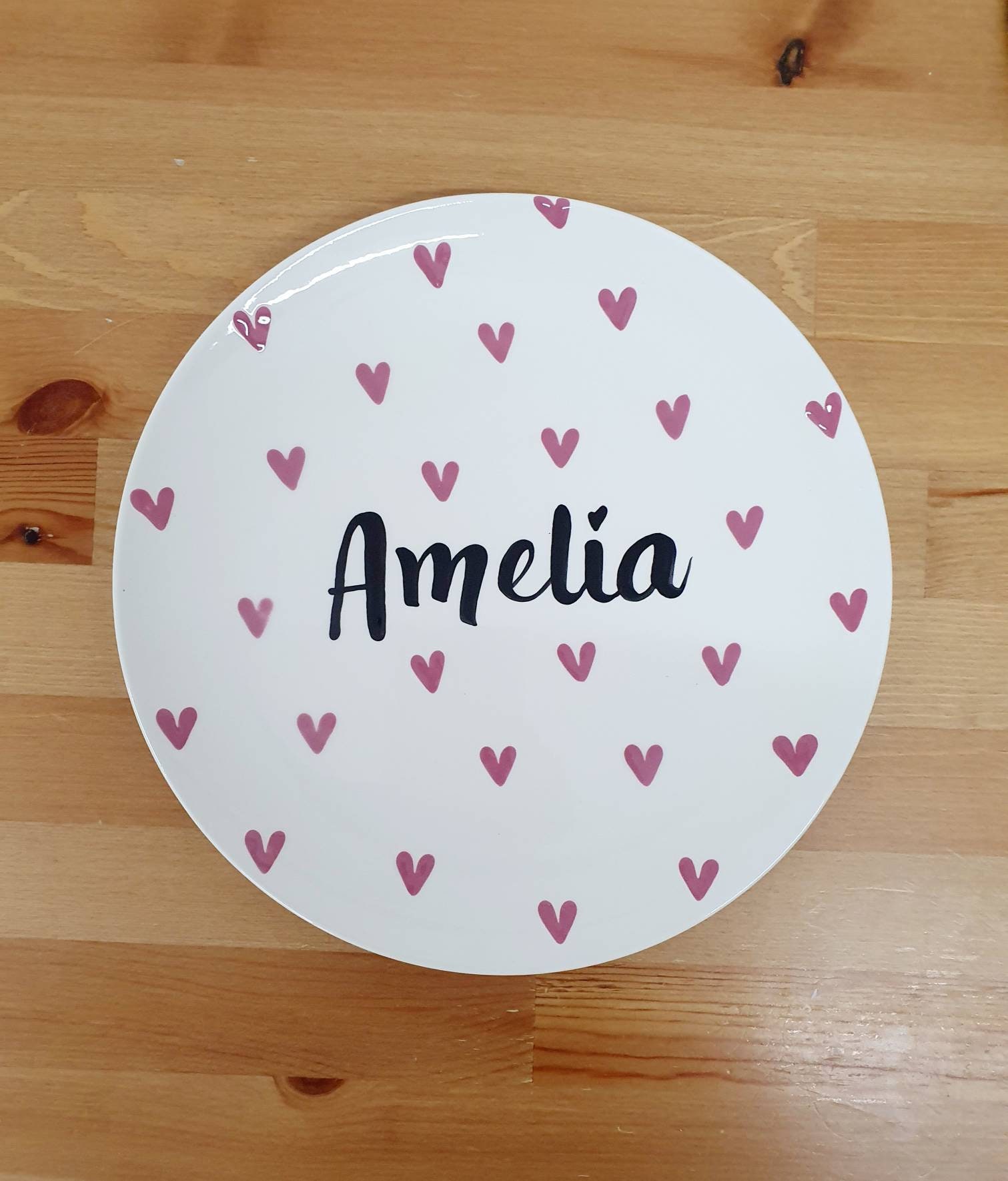 Personalised Ceramic Plate Custom Name Plate Kids Plate Etsy UK