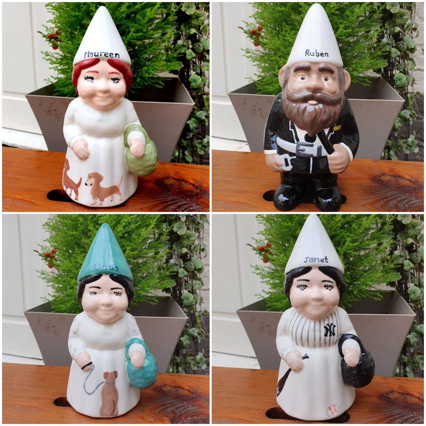 Personalised Ceramic Gnome Fire Marshall Gnome Indoor Gnome Etsy