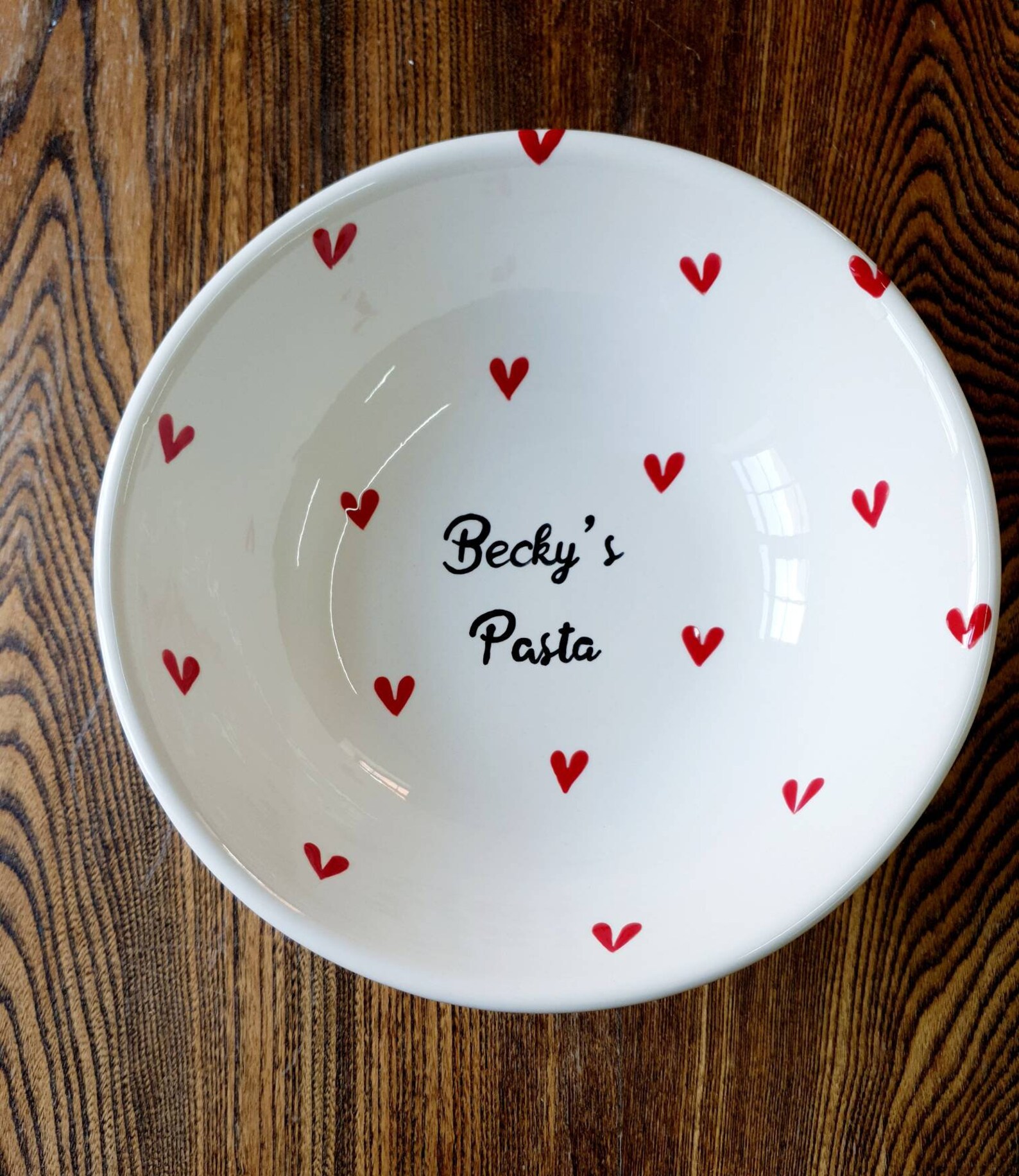 Pasta Bowl Hand Painted Ceramic Bowl Personalised Pasta Dish Etsy