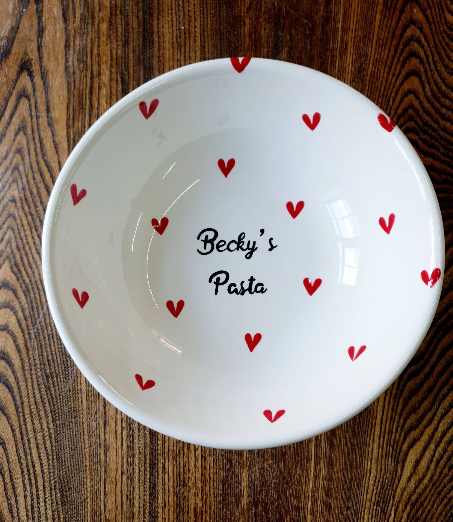 Pasta Bowl Hand Painted Ceramic Bowl Personalised Pasta Dish Etsy