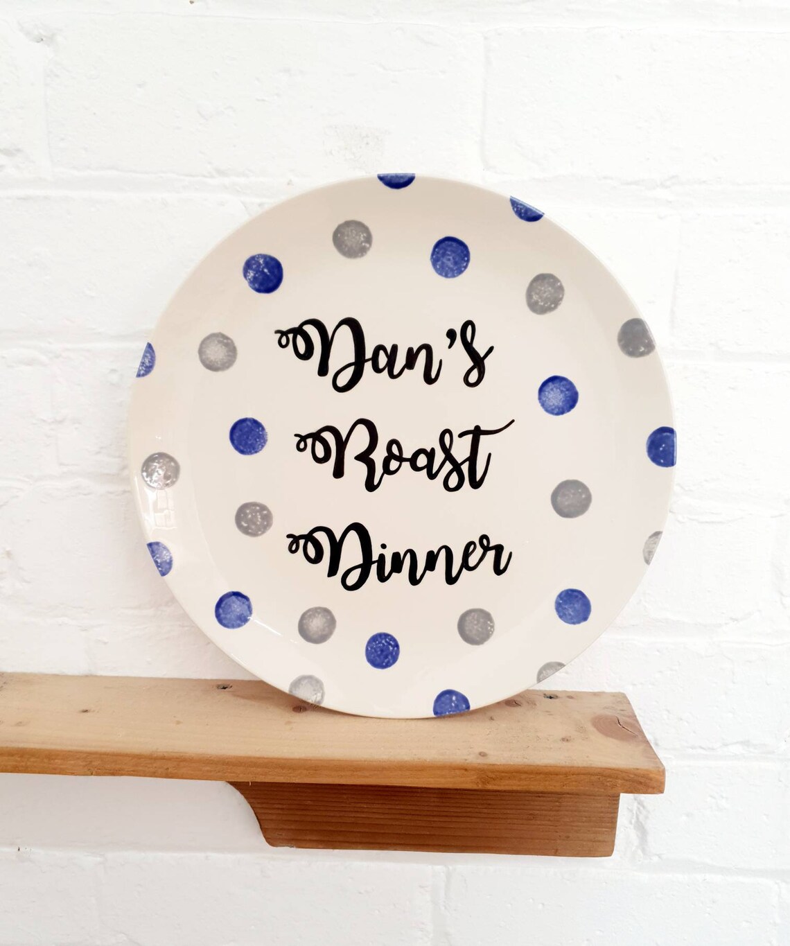 Personalised Roast Dinner Plate Ceramic Plate Custom Name Etsy UK