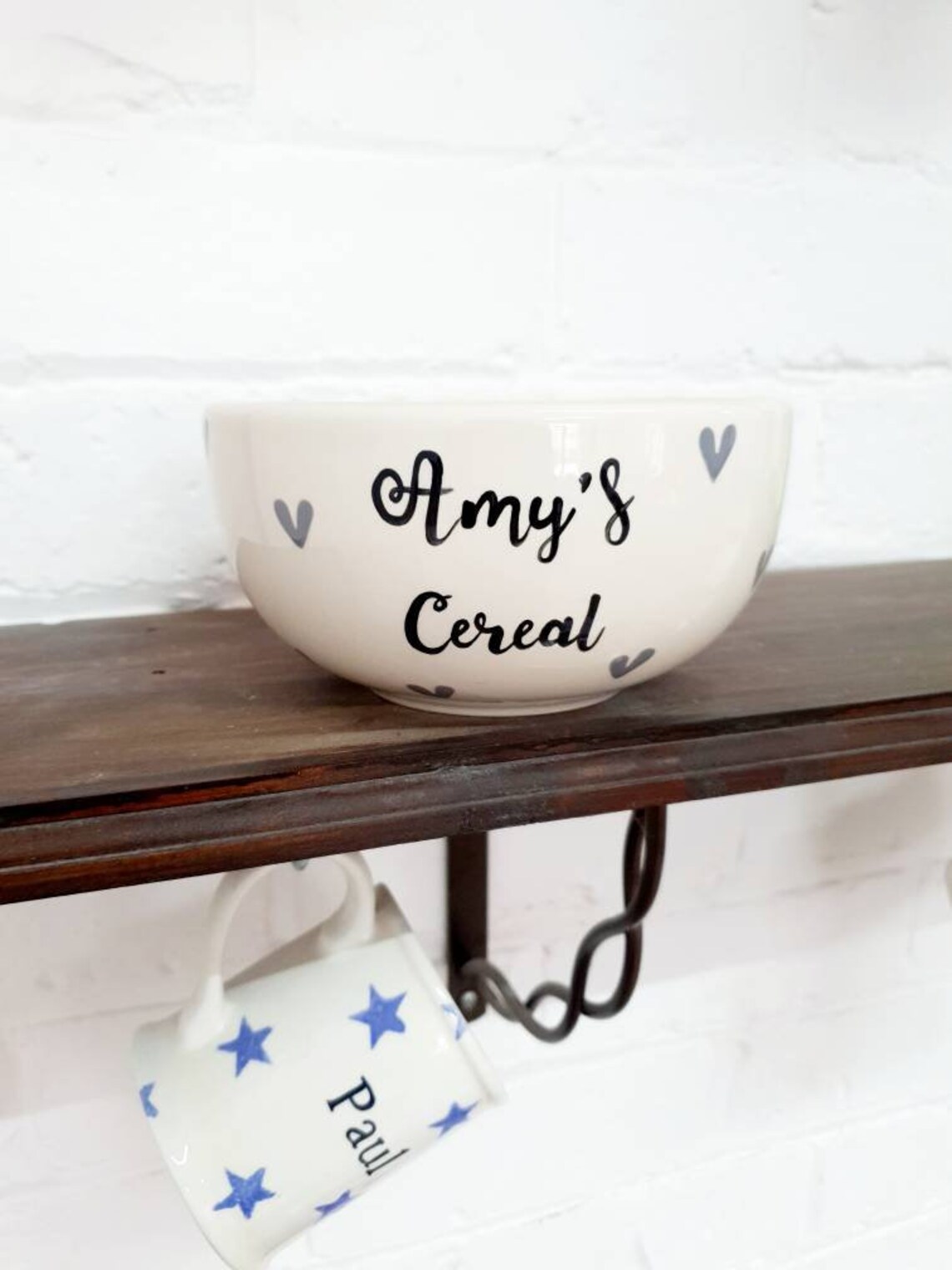 Personalised Cereal Bowl Hand Painted Ceramic Bowl Etsy UK