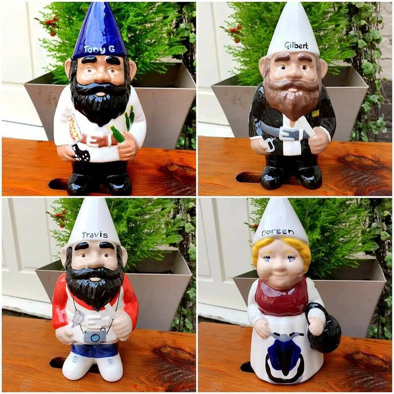 Personalised Gnome Ceramic Gnome Indoor Gnome Unique Gift Etsy