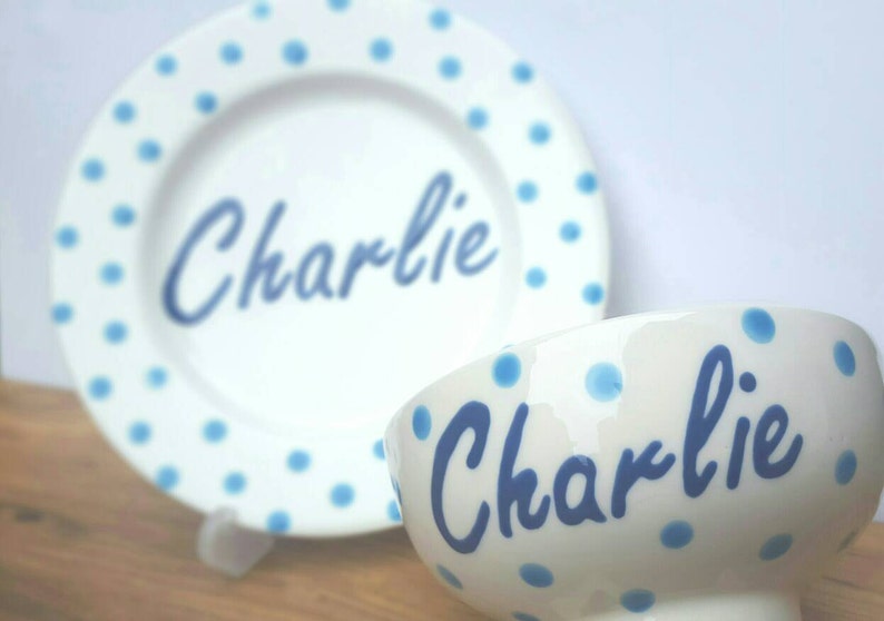 Cereal Bowl Hand Painted Ceramic Bowl Personalised Breakfast Bowl Personalised Gift Soup Bowl Create Your Own Custom Colours