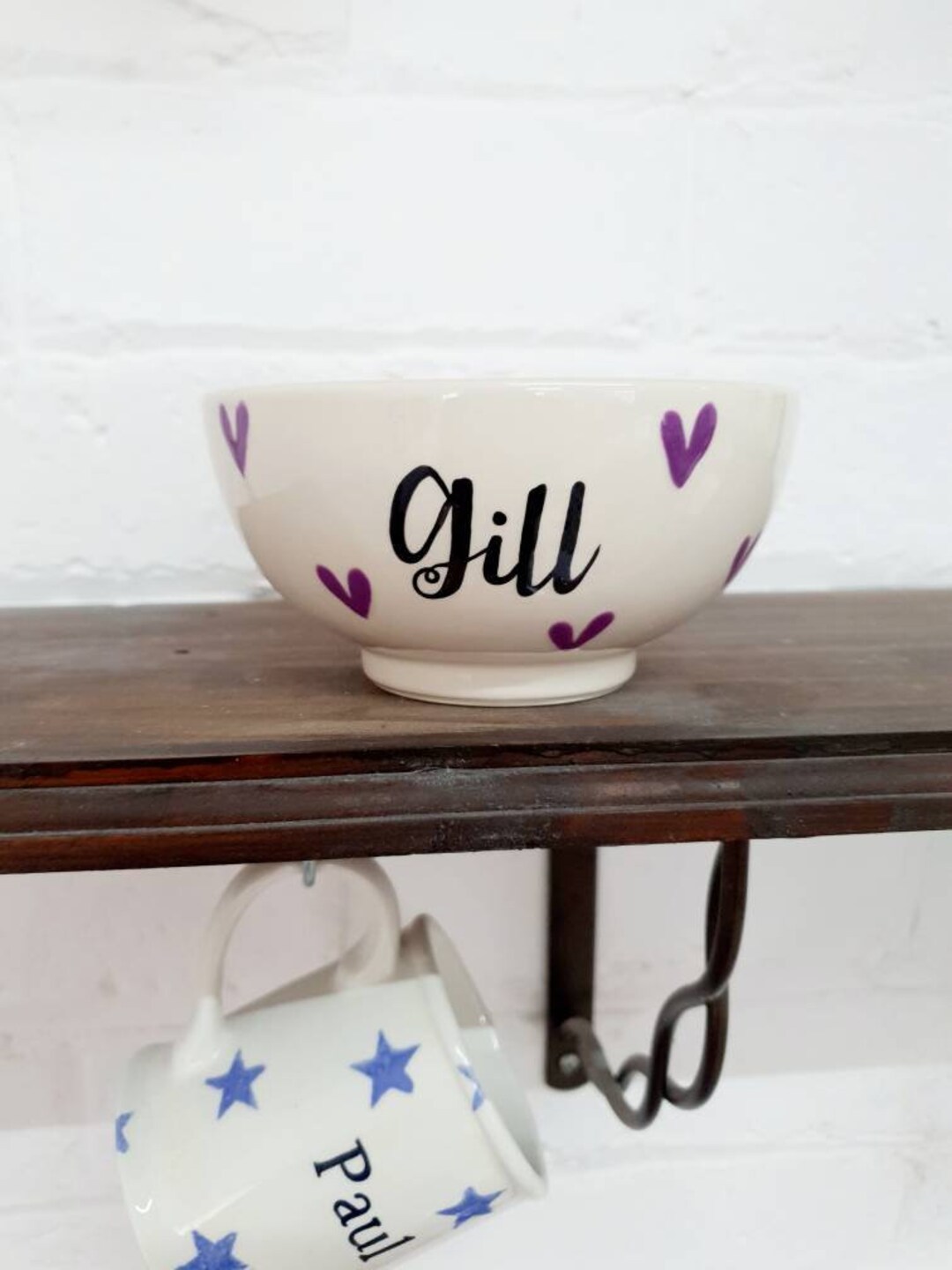 Personalised Cereal Bowl Hand Painted Ceramic Bowl Etsy