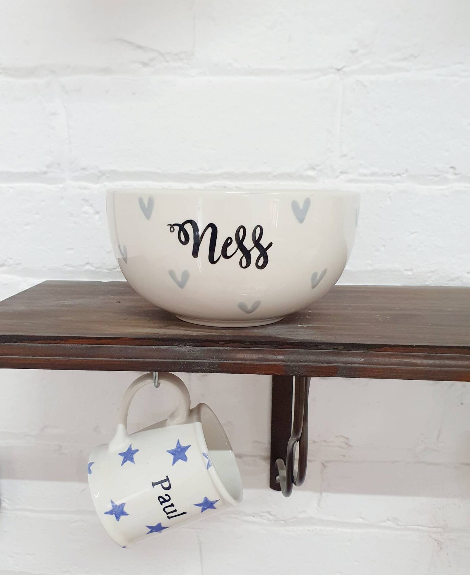 Personalised Cereal Bowl Hand Painted Ceramic Bowl Etsy UK