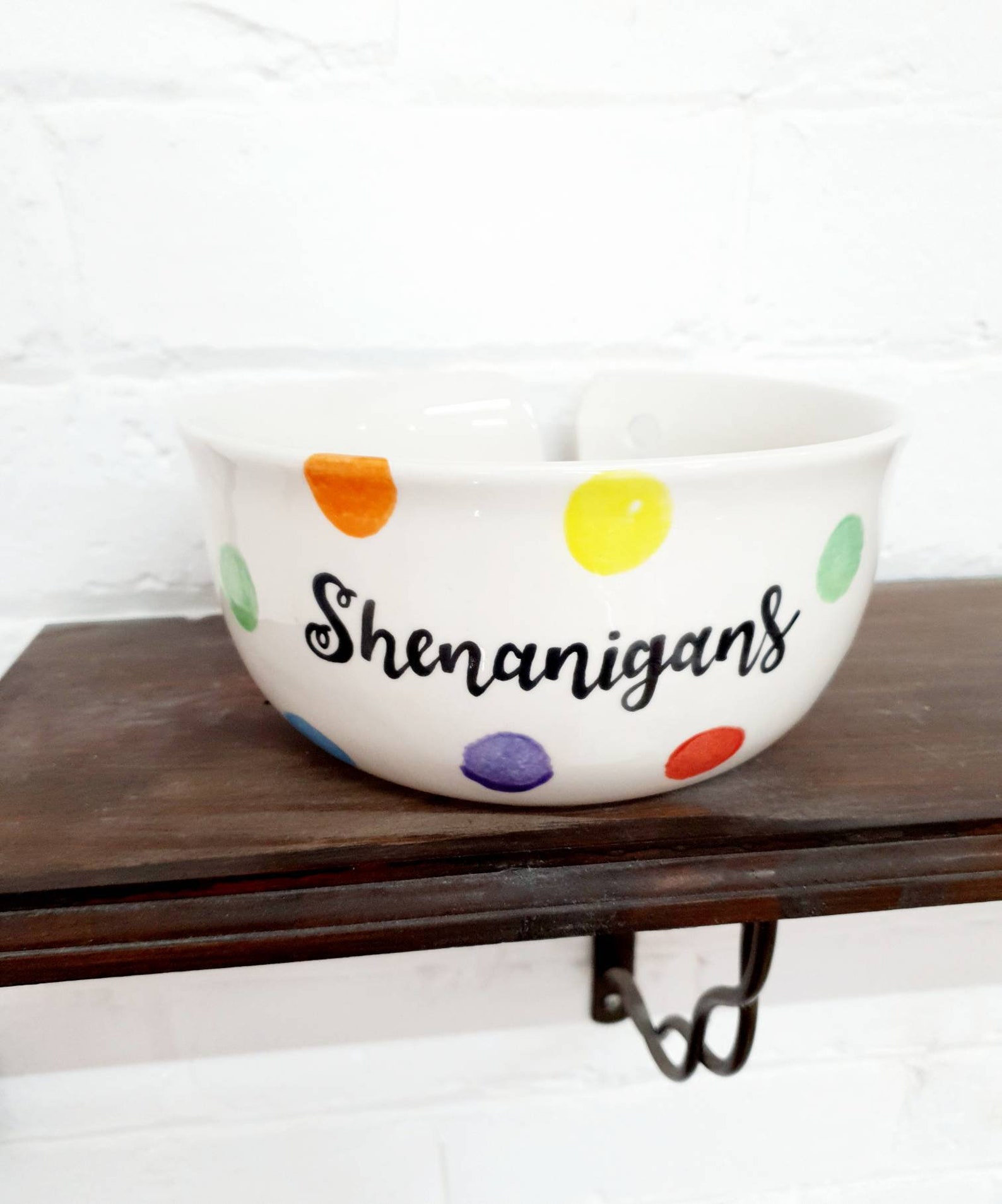 Personalised Ceramic Yarn Bowl Personalized Yarn Bowl Custom Etsy UK