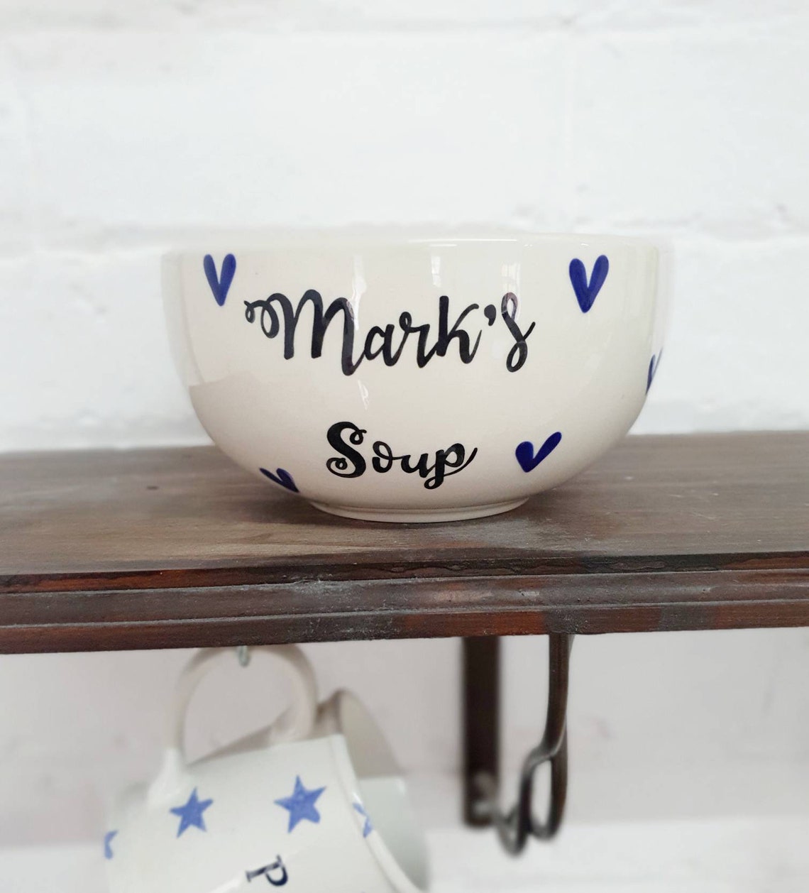 Personalised Cereal Bowl Hand Painted Ceramic Bowl Etsy UK