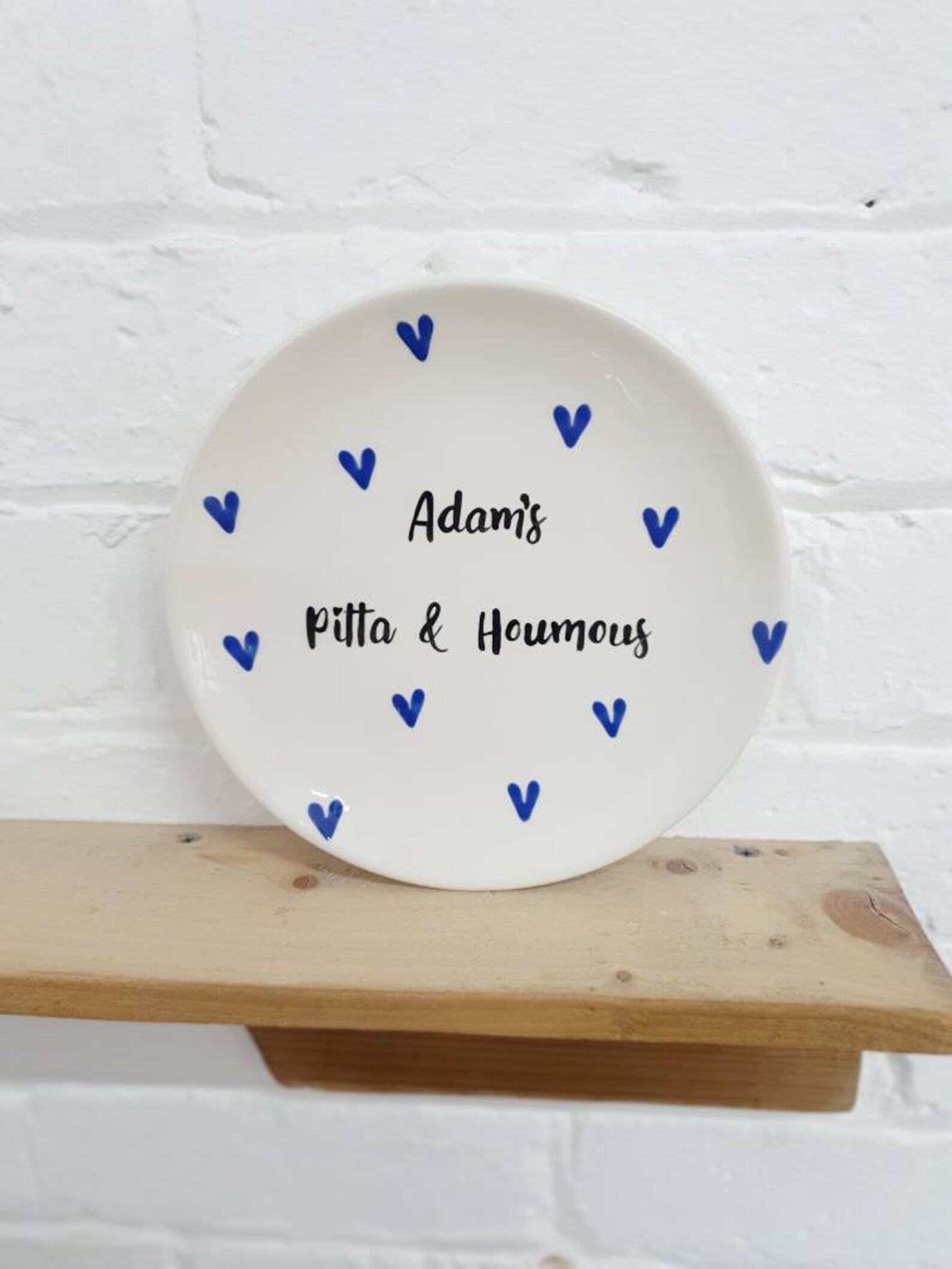 Personalised Foodie Plate Ceramic Plate Custom Name Plate Kids Etsy