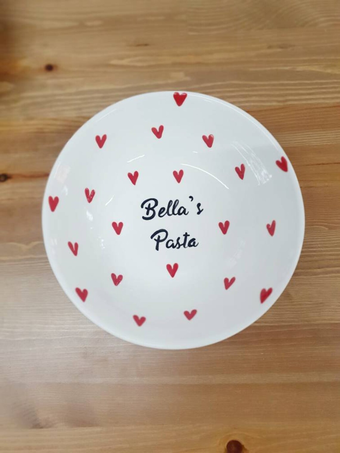 Pasta Bowl Hand Painted Ceramic Bowl Personalised Pasta Dish Etsy
