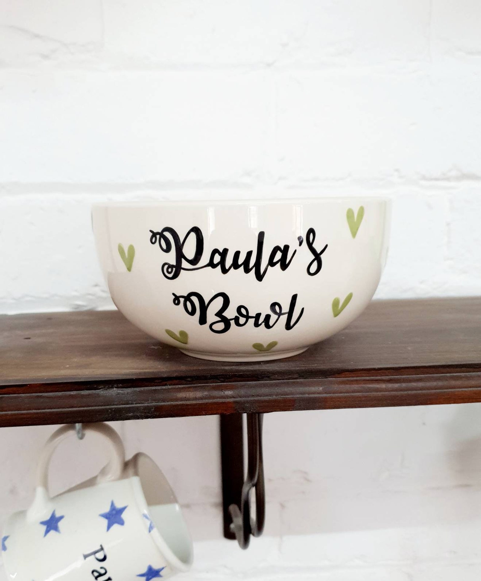 Personalised Cereal Bowl Hand Painted Ceramic Bowl Etsy UK