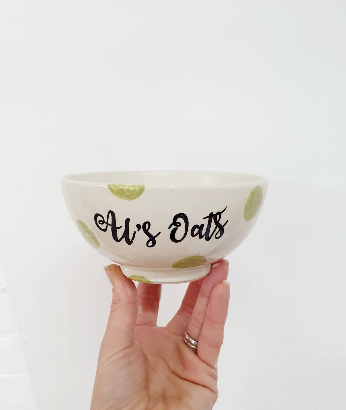 Personalised Cereal Bowl Hand Painted Ceramic Bowl Etsy UK