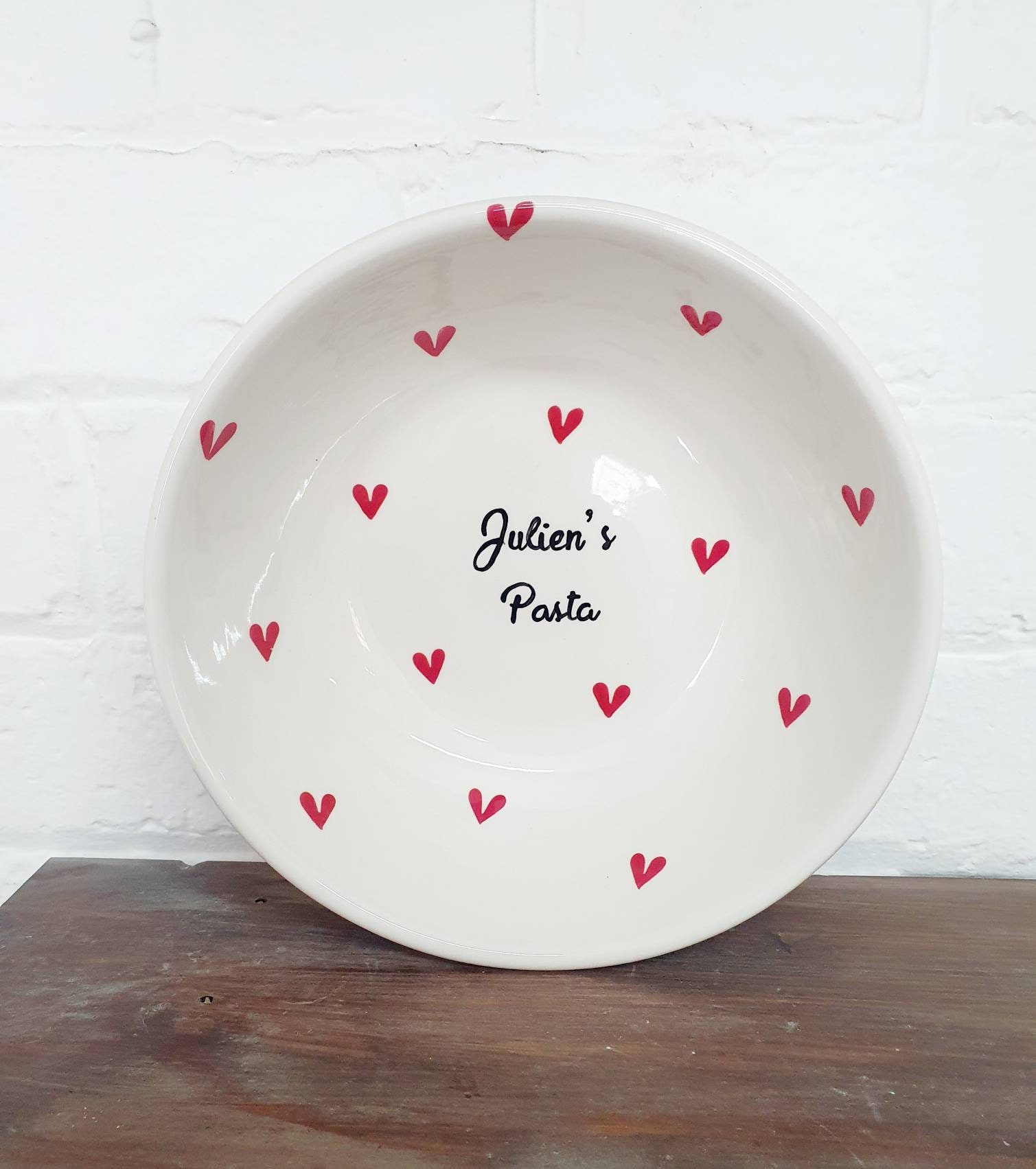 Pasta Bowl Hand Painted Ceramic Bowl Personalised Pasta Dish Etsy