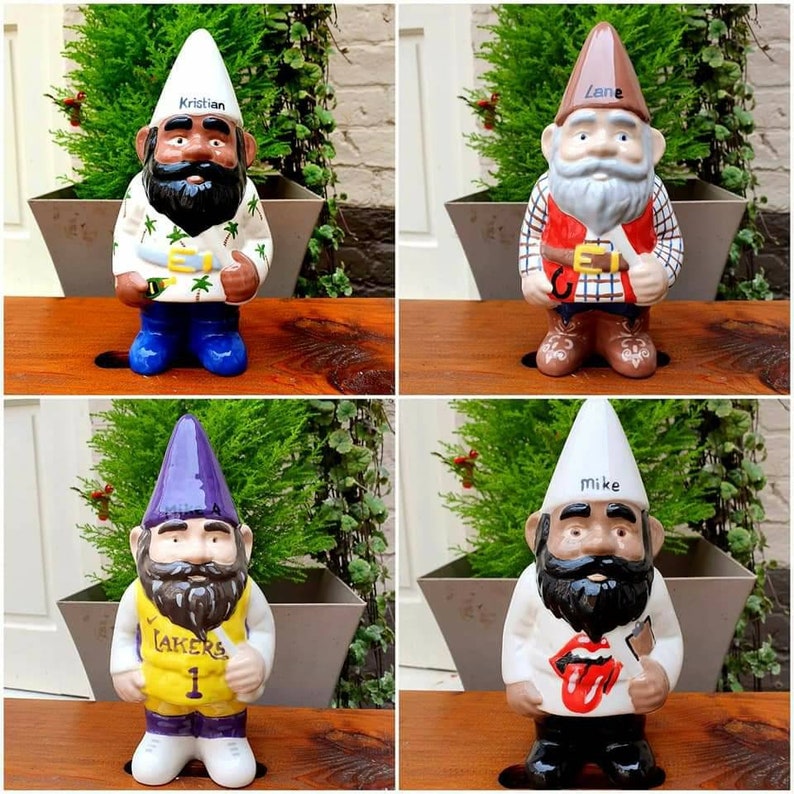 Personalised Fireman Gnome Ceramic Gnome Unique Gift Quirky Etsy